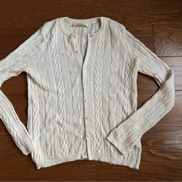 Sezane Ruben knit cardigan cream xs - Picture 2 of 4